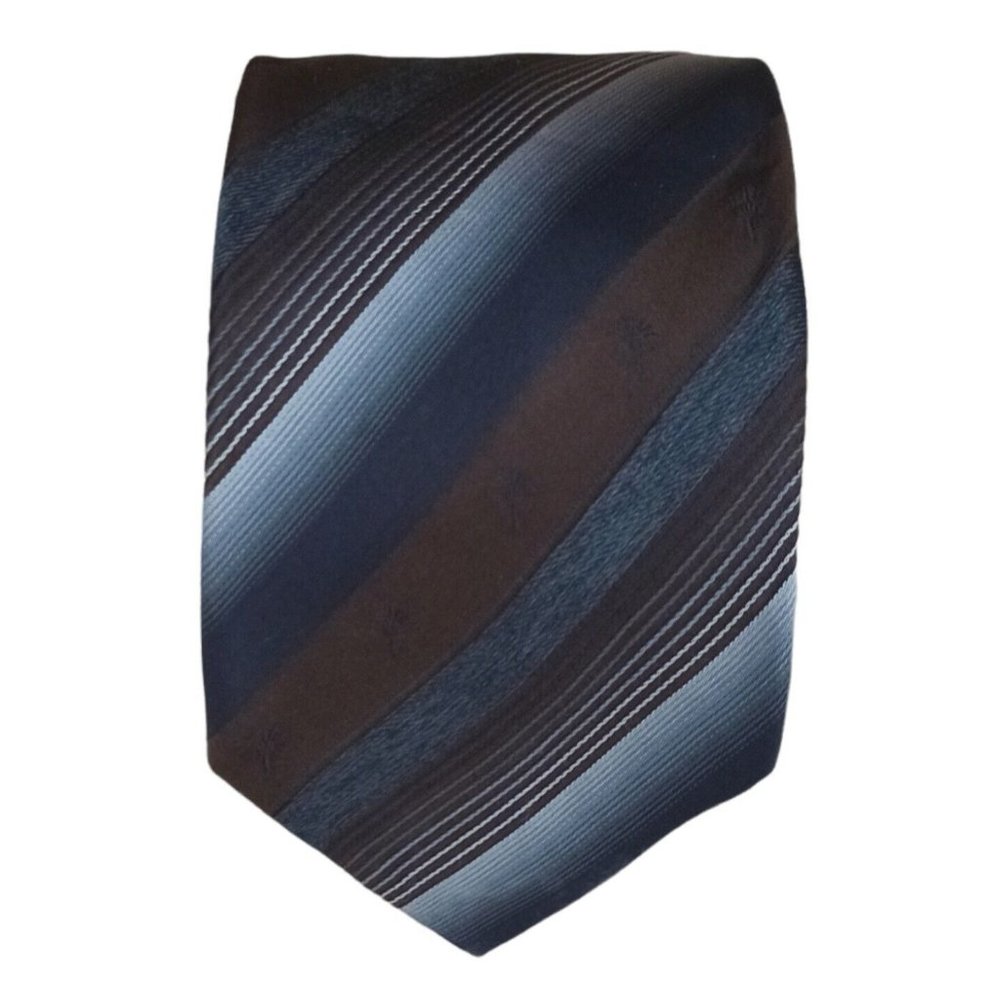 JOOP! Brown Striped Silk Tie ITALY 61"/ 3.2" EC